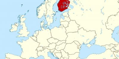 Weltkarte Finnland