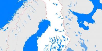 Karte von Finnland-Gliederung