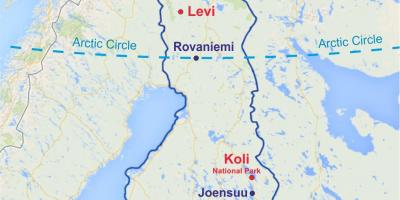 Finnland levi Karte anzeigen