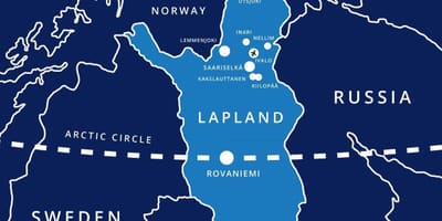 Karte von saariselka Finnland