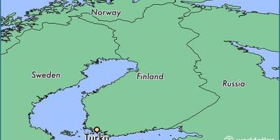 Karte von turku, Finnland